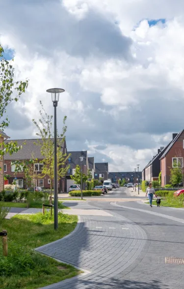 Gerealiseerde nieuwbouwwijk van prefab in Zutphen 