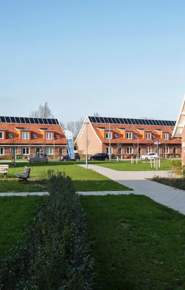 Opgeleverde woonwijk Wielewaal in Rotterdam