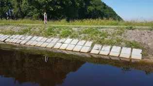 Begroeide Betomat TB-G voor het bevorderen van het waterleven