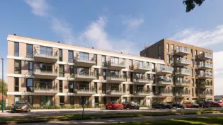 Aanzicht appartementencomplex met balkons in Zoetermeer