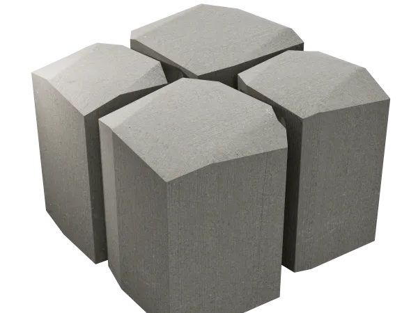 3D aanzicht Basalton Quattroblock