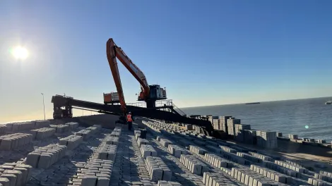 Basalton Quattroblocks worden geplaasts