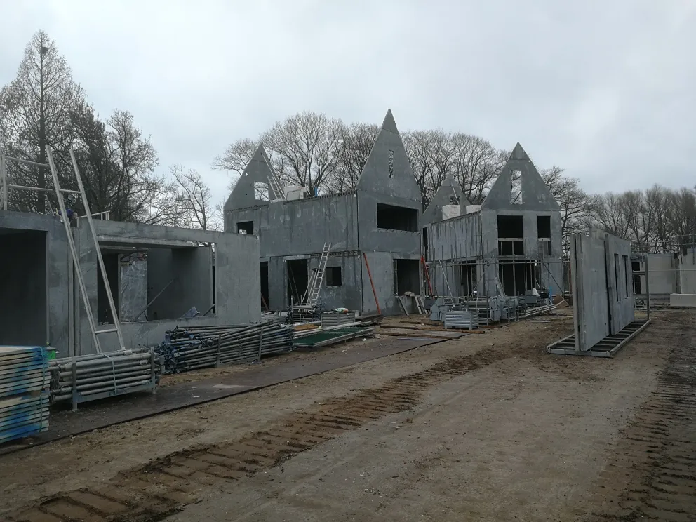 Prefab casco beton elementen in Zutphen voor woningen