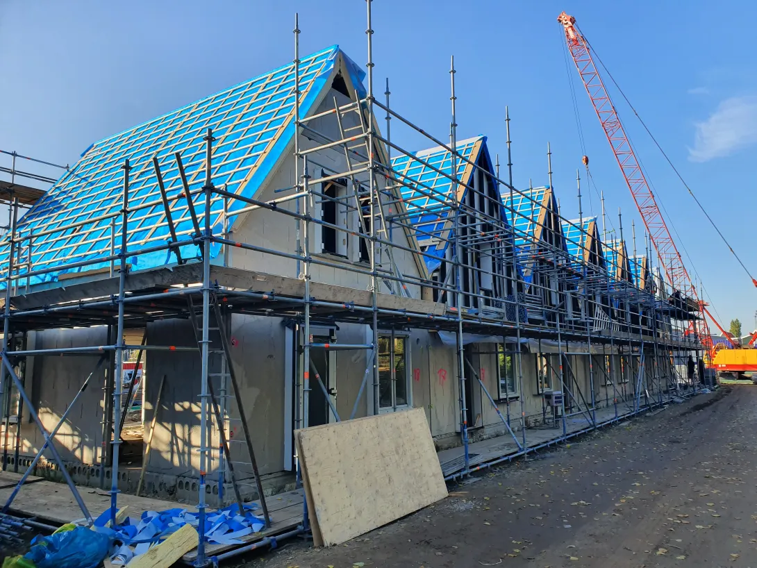 Vakantiehuizen van prefab beton in Landal Greenparks Volendam