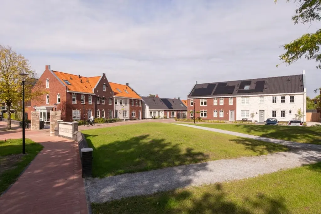Nieuwbouwwijk in Sommelsdijk gemaakt van prefab beton elementen