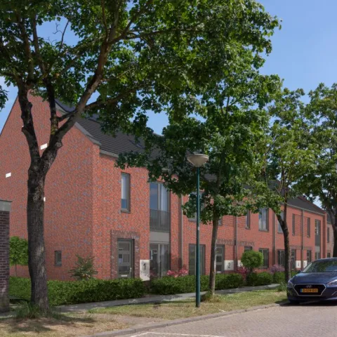 Gerealiseerde prefab tussenwoningen in Werkhoven