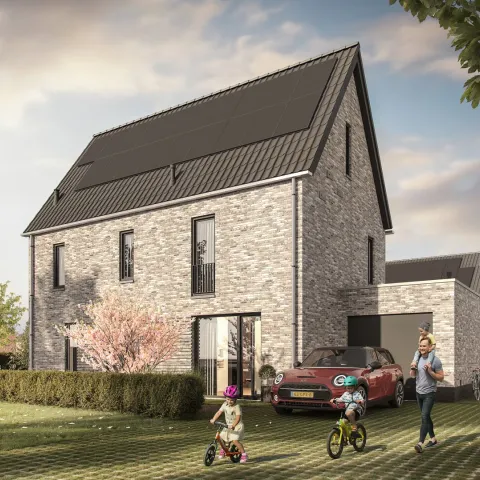 Opgeleverde twee onder een kap met kinderen