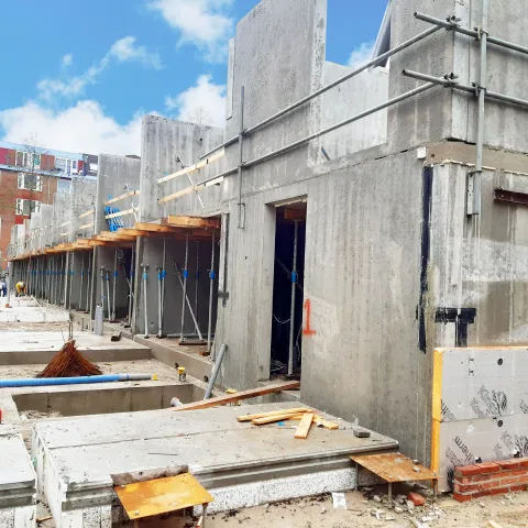 Prefab stabiliteitswanden plaatsen in Rotterdam