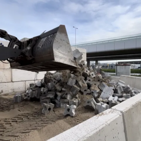 Holcim test plaatsen Xblok