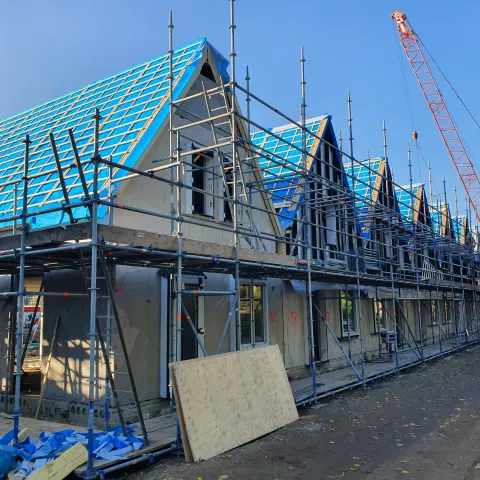 Vakantiehuizen van prefab beton in Landal Greenparks Volendam