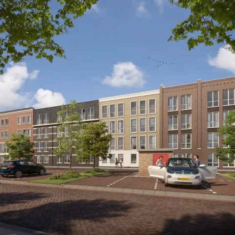 Gerealiseerde appartementen van prefab beton